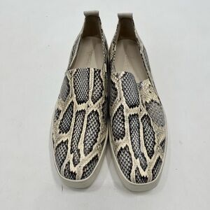 Vince Platform Loafer Women's 9.5 Gray Saxon 2 Mottled Snake JQ2 Sneaker